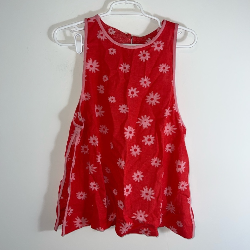 Free People Red Floral Sleeveless Set - Picture 5 of 9